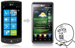 Returned LG Optimus 7 Windows Phones being replaced by Android equivalents