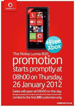 Free XBOX's with the Nokia Lumia 800 in South Africa