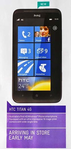 HTC Titan II appears to be headed to Australia