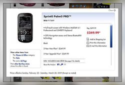 Sprint Treo Pro Surfaces at Best Buy