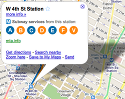 Actually, Google Maps has showed the NYC subway for a while now