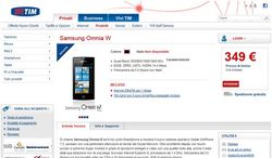 Samsung Omnia W priced in Italy at €349