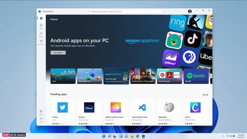 Windows 11 is getting Android app preview and new Taskbar features in Feb