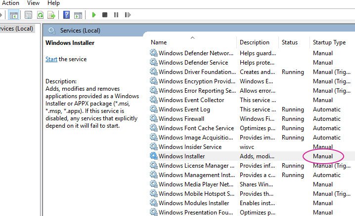what is windows package installer