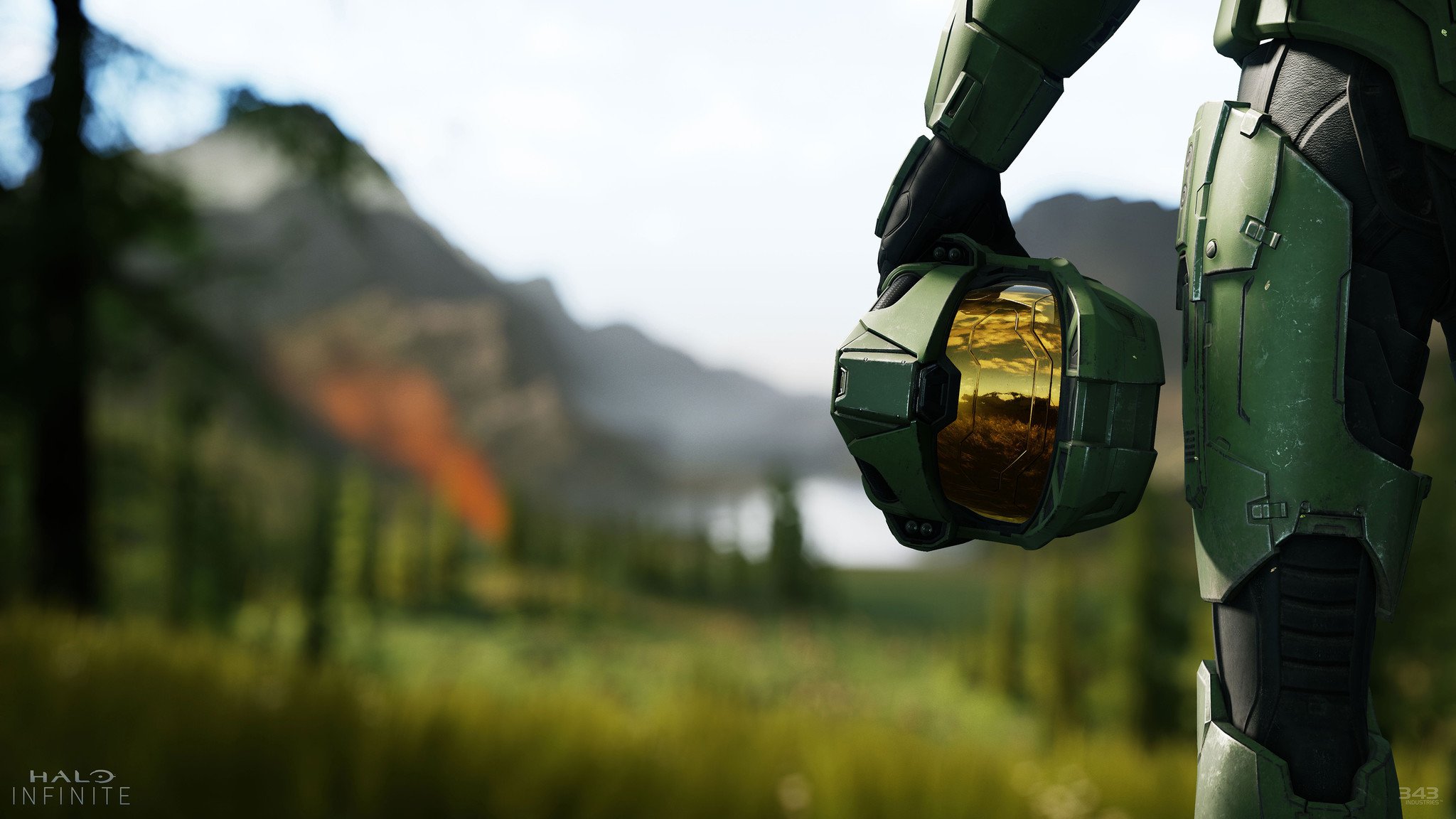 The Master Chief in the first Halo Infinite trailer.