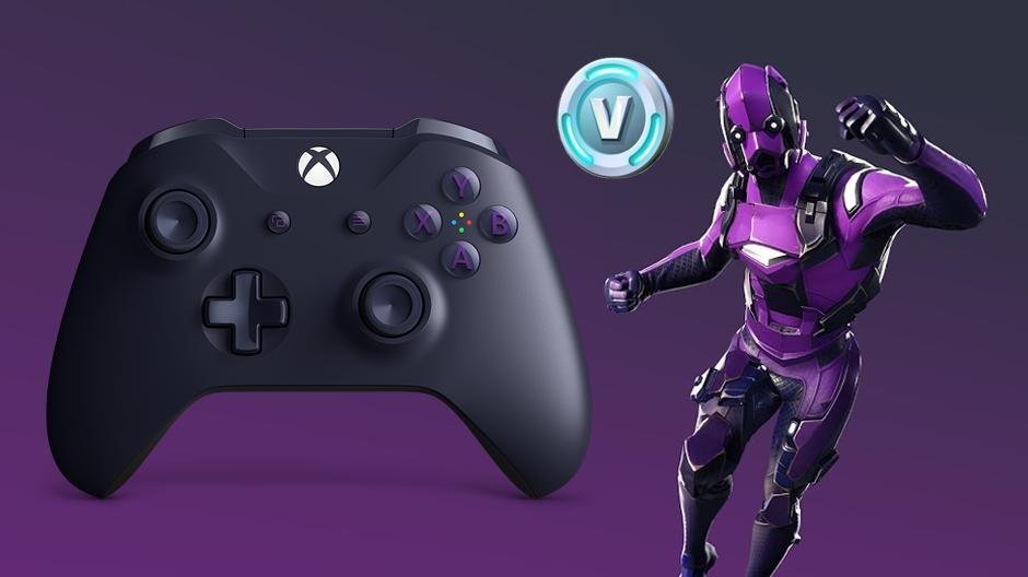 Fortnite Edition Purple Xbox One Controller Goes Up For - 