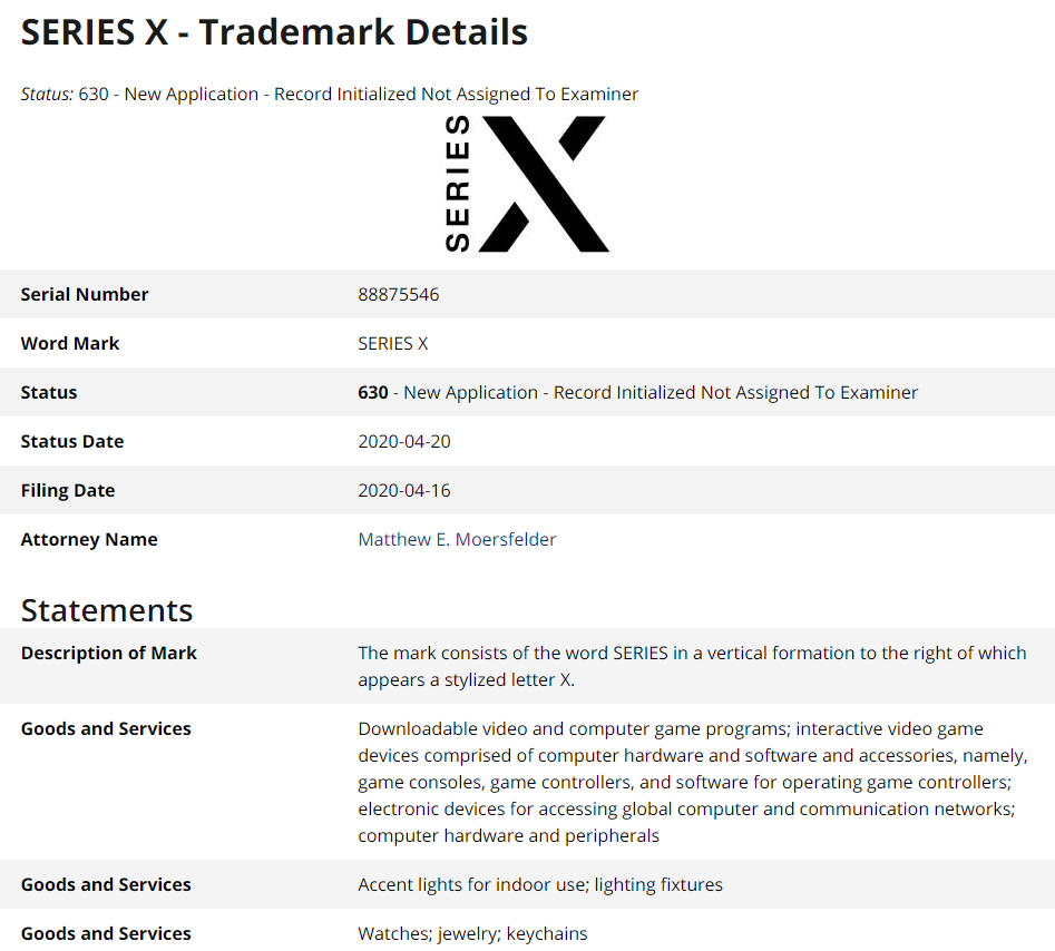 Xbox Series Xlogo Trademark