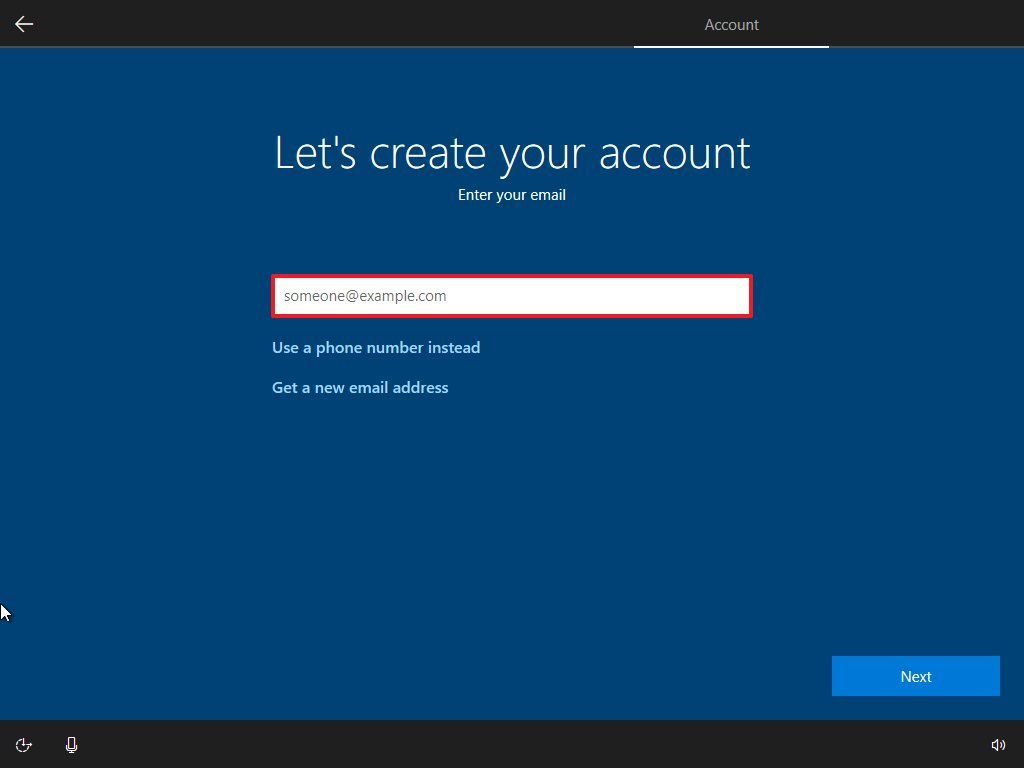 Microsoft account different email address 
