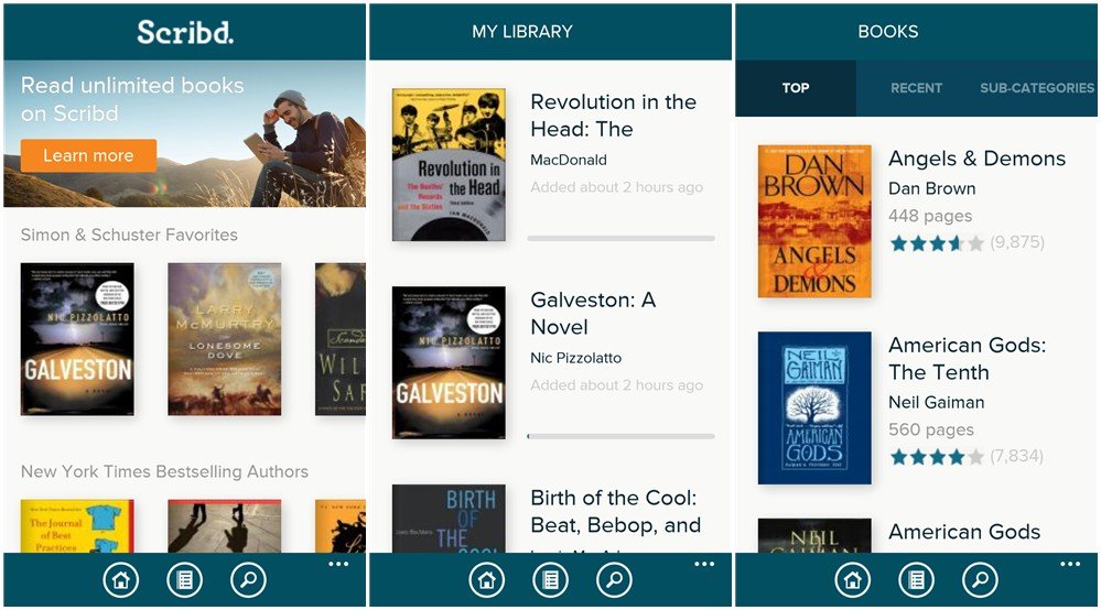 Scribd brings Windows Phone and Windows 8.1 users unlimited access to thousands of books | Windows Central