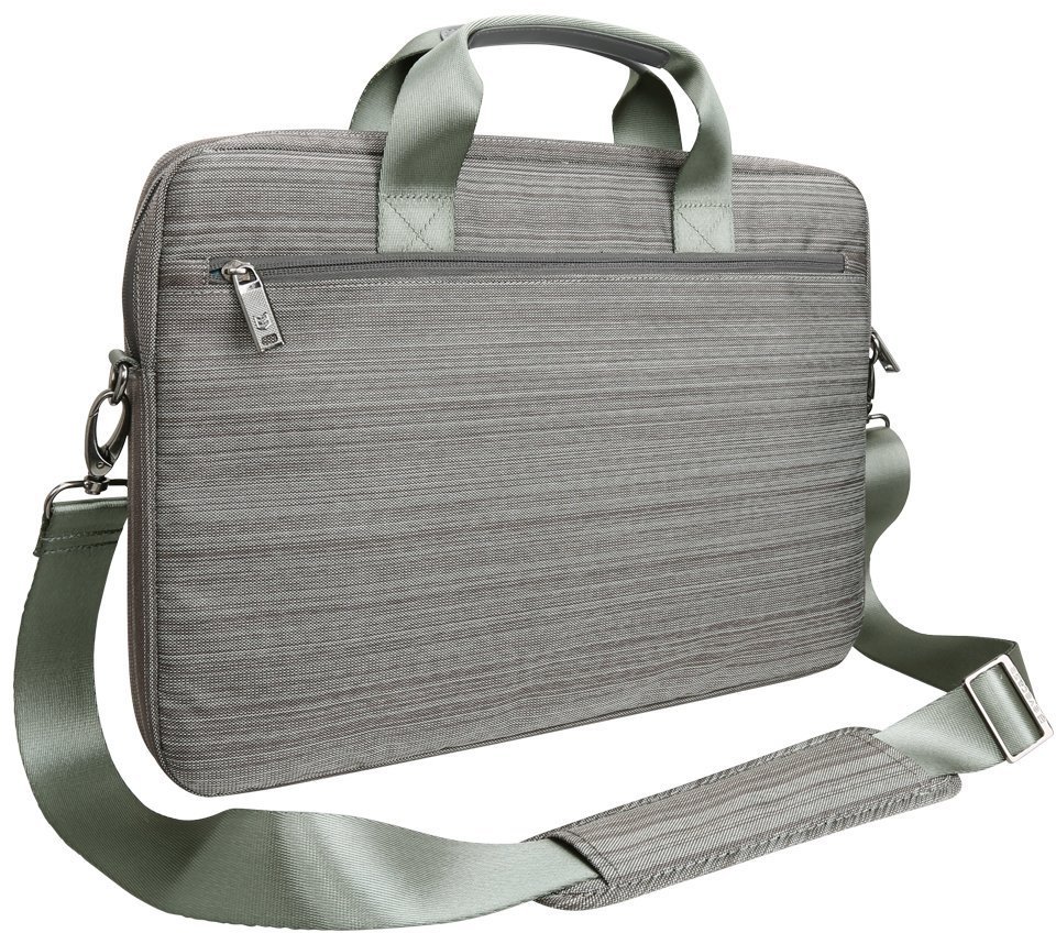 Rh Studio Laptop Bag with Shoulder Strap Handle Leaves Plant Green Messenger Bag Case Sleeve for 14 to 15.6 Inch with Adjustable Notebook Shoulder Strap 