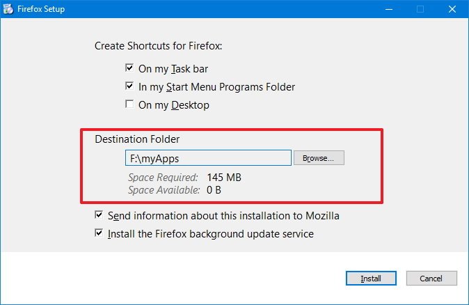 How To Install Apps On A Separate Drive On Windows 10 Windows