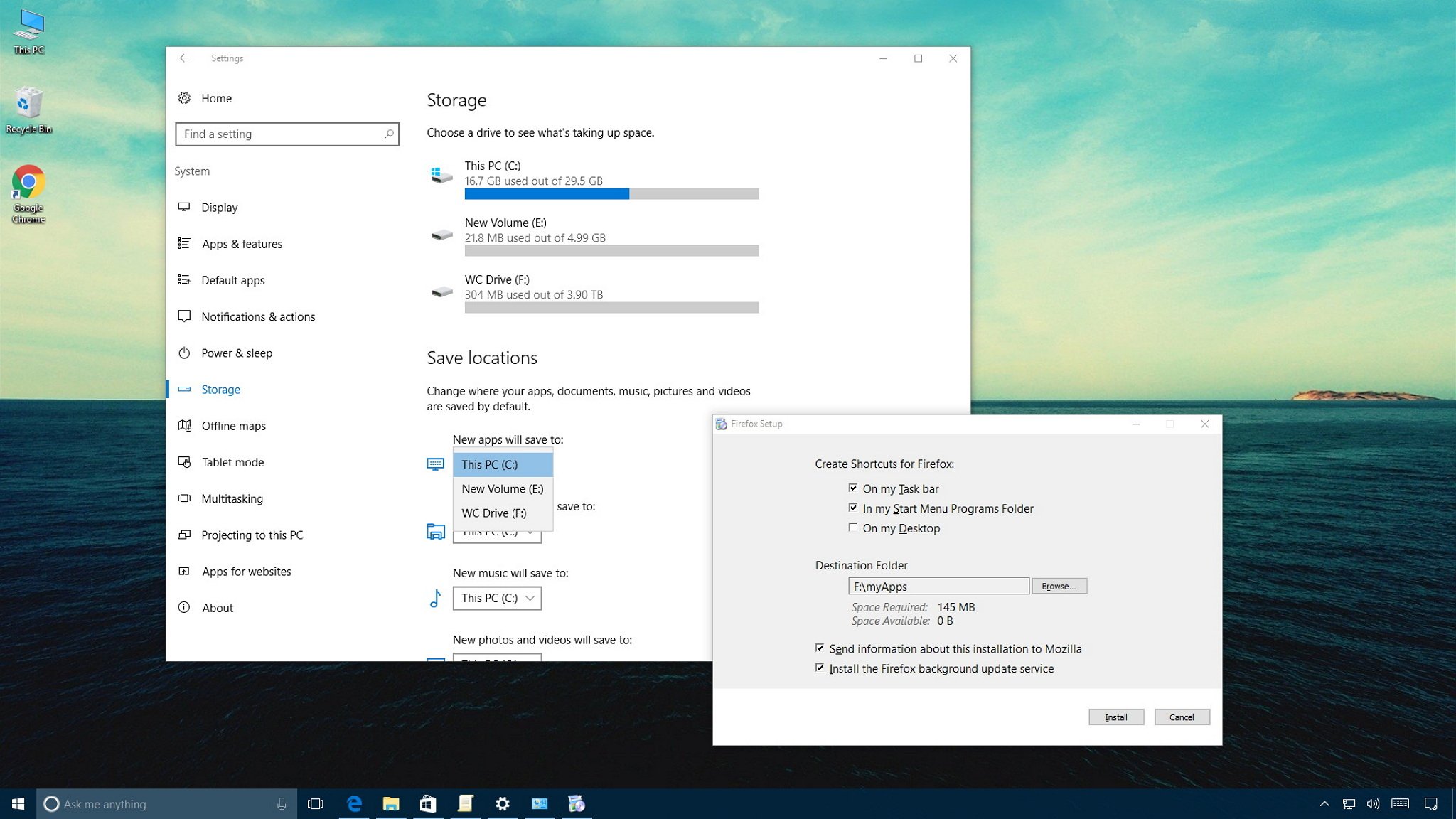 how to install windows on hard drive for new pc