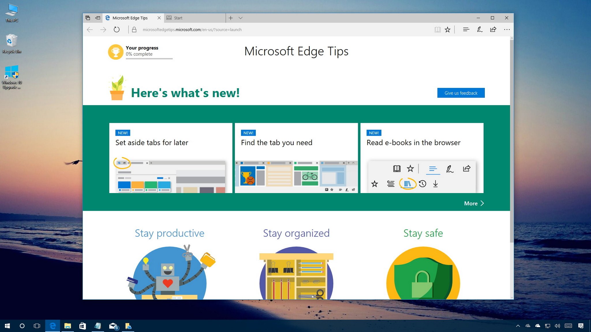 Microsoft edge disable swipe