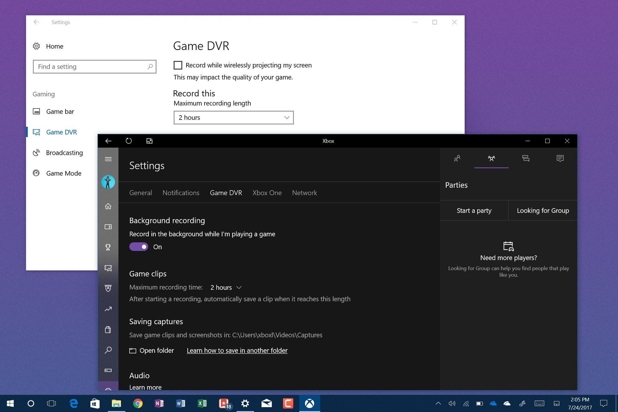 How To Change Windows 10 Game Dvr Background Recording Time