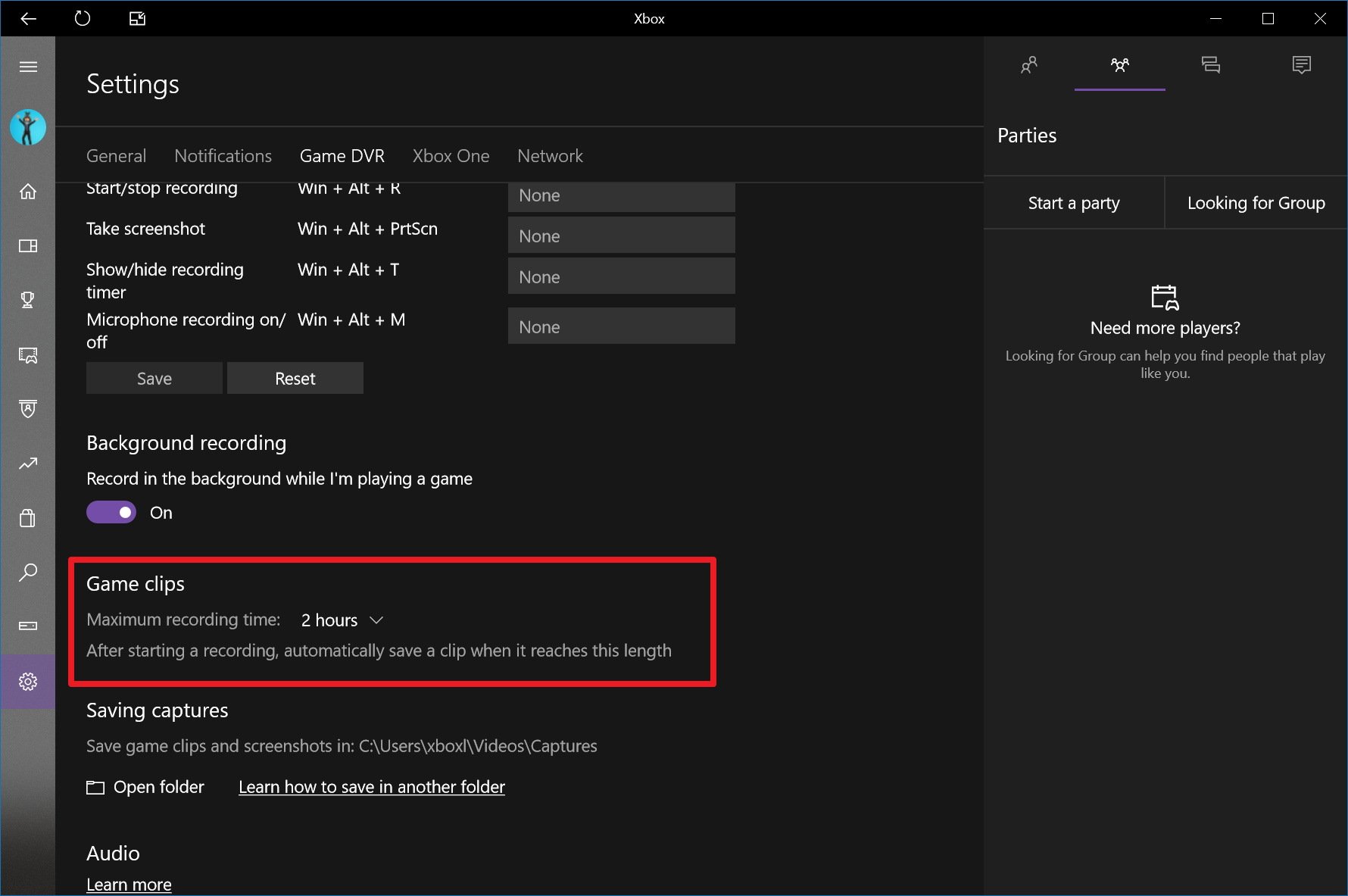 How To Change Windows 10 Game Dvr Background Recording Time