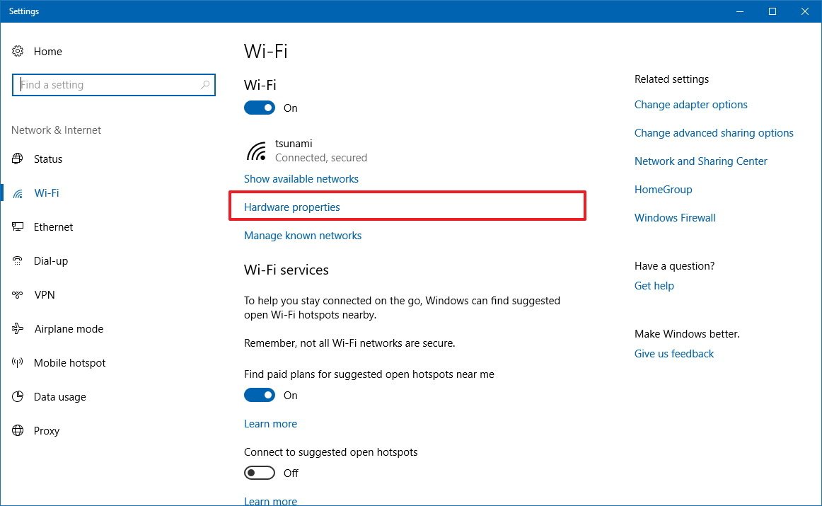how to access windows wireless utility windows 10