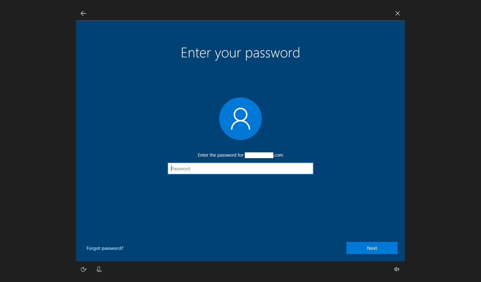 How to reset password from the Lock screen on the Windows 7 Fall