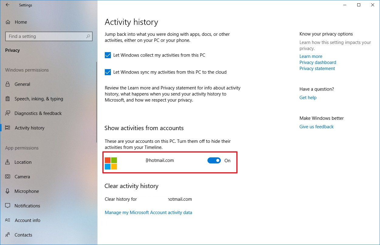 How to use Timeline in Windows 10