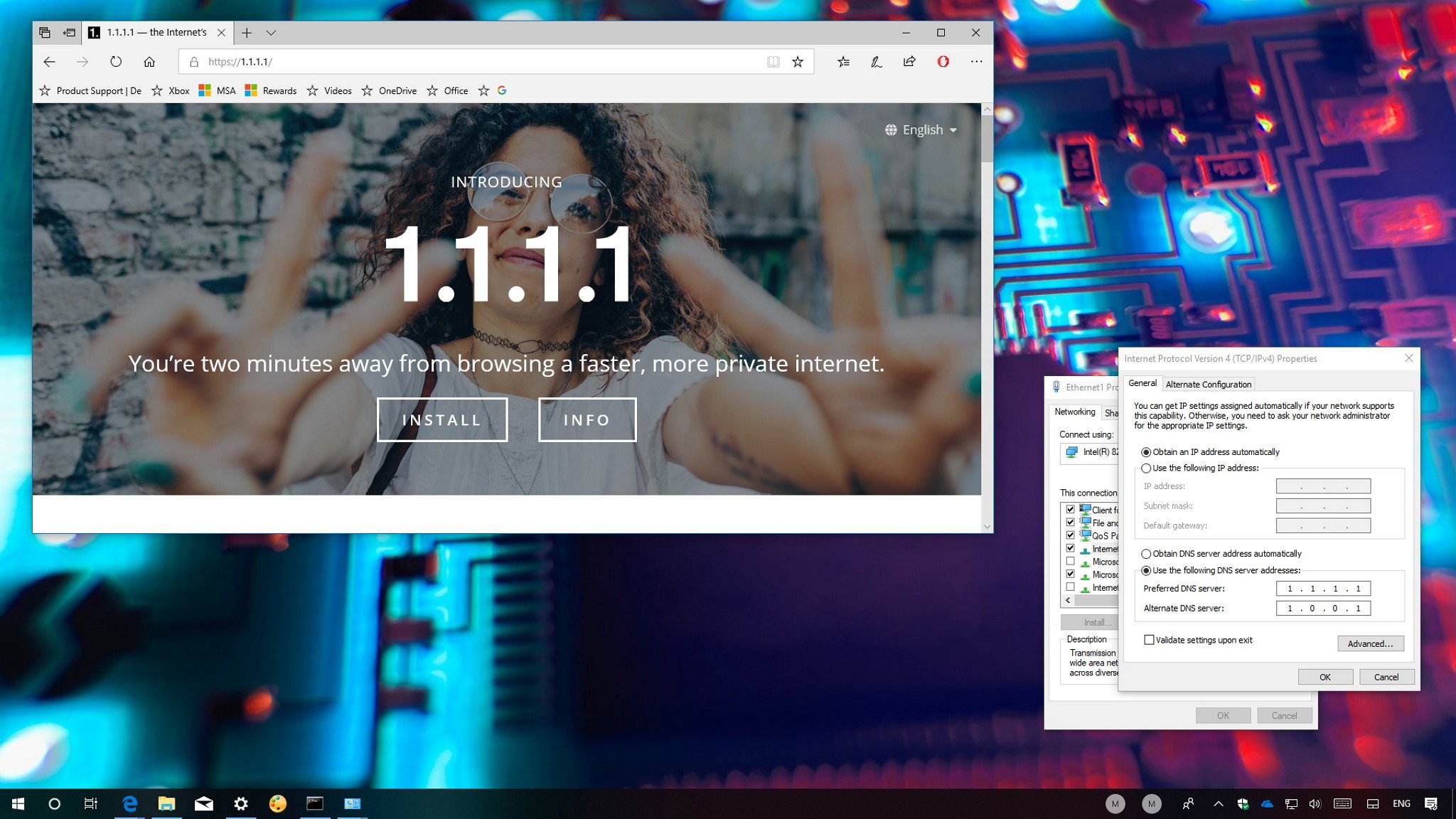 How To Configure Cloudflare S 1 1 1 1 Dns Service On Windows 10 Or Your Router Windows Central