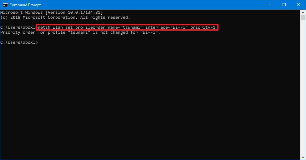 connect to wifi windows 10 command prompt