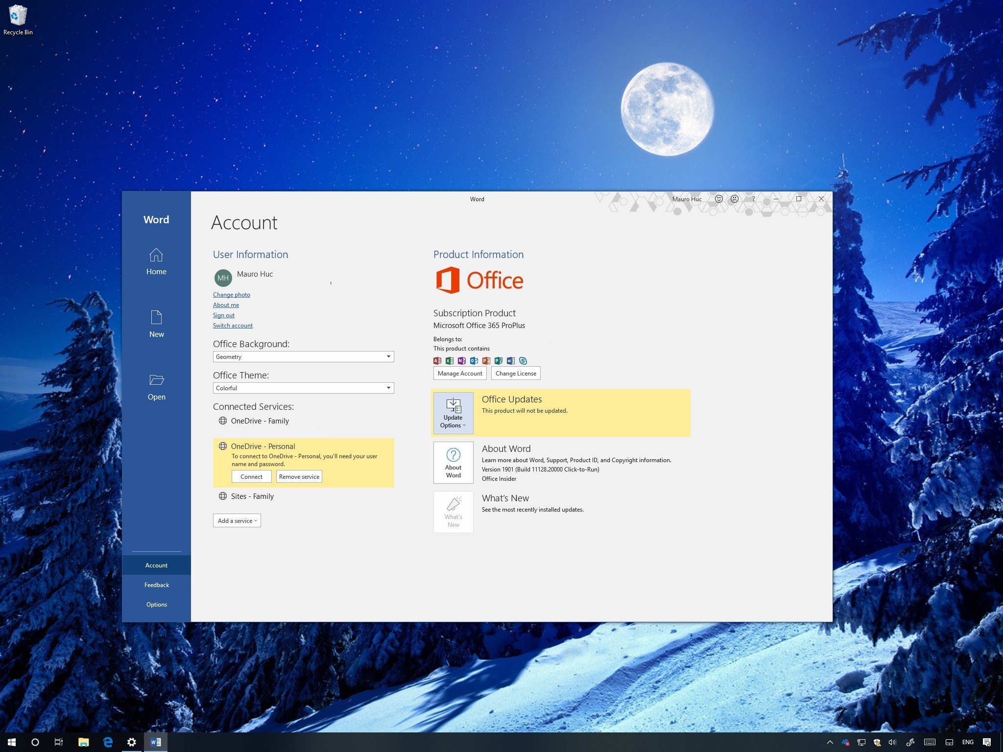 enable office 2016 updates gpo