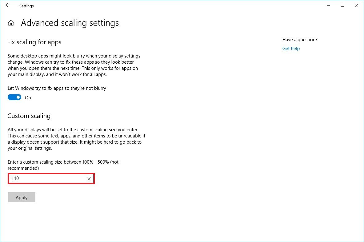 How to set custom display scaling settings on Windows 25  Windows