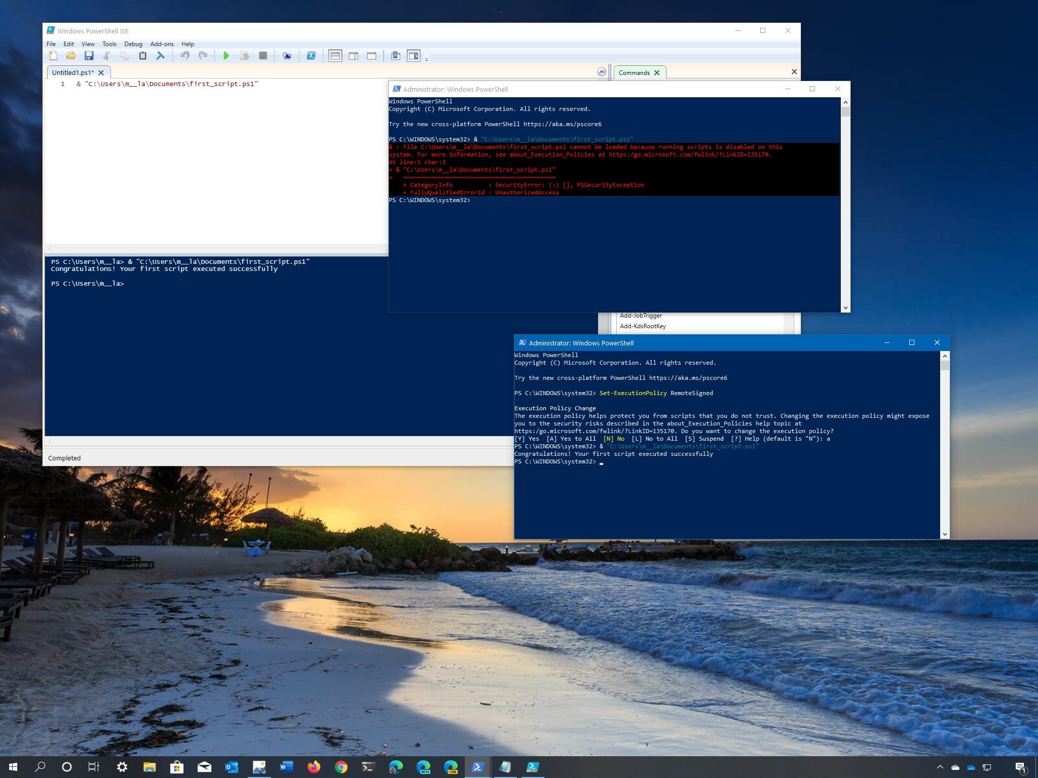 How To Create And Run Powershell Script File On Windows 10