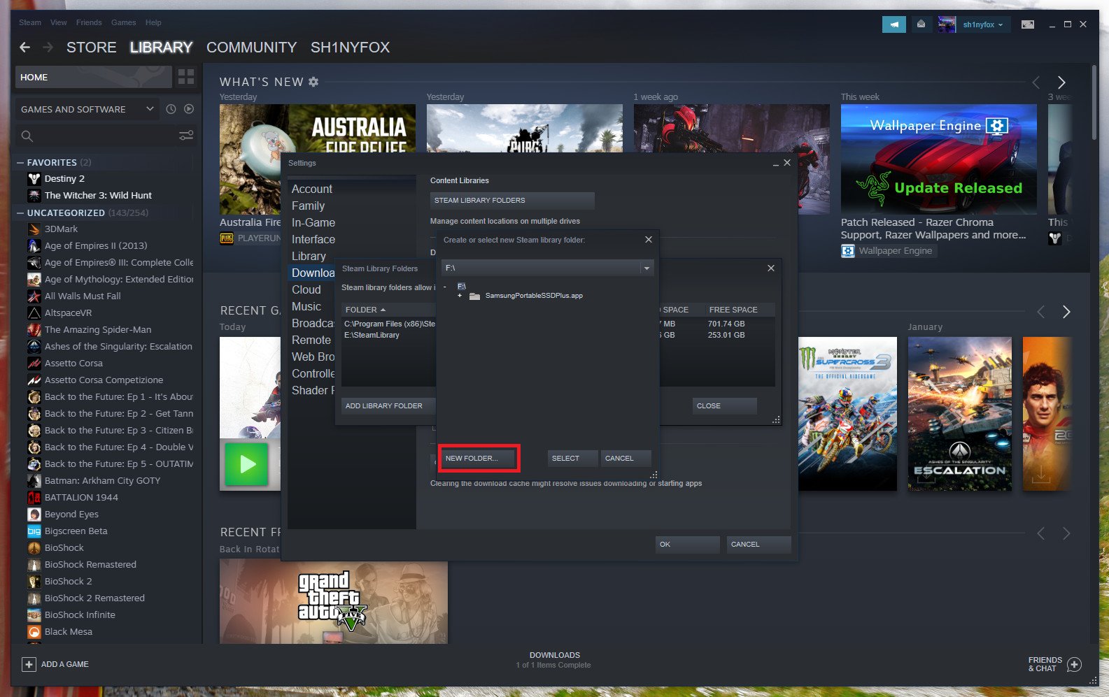 How To Run Your Steam Library From An External Drive Windows Central