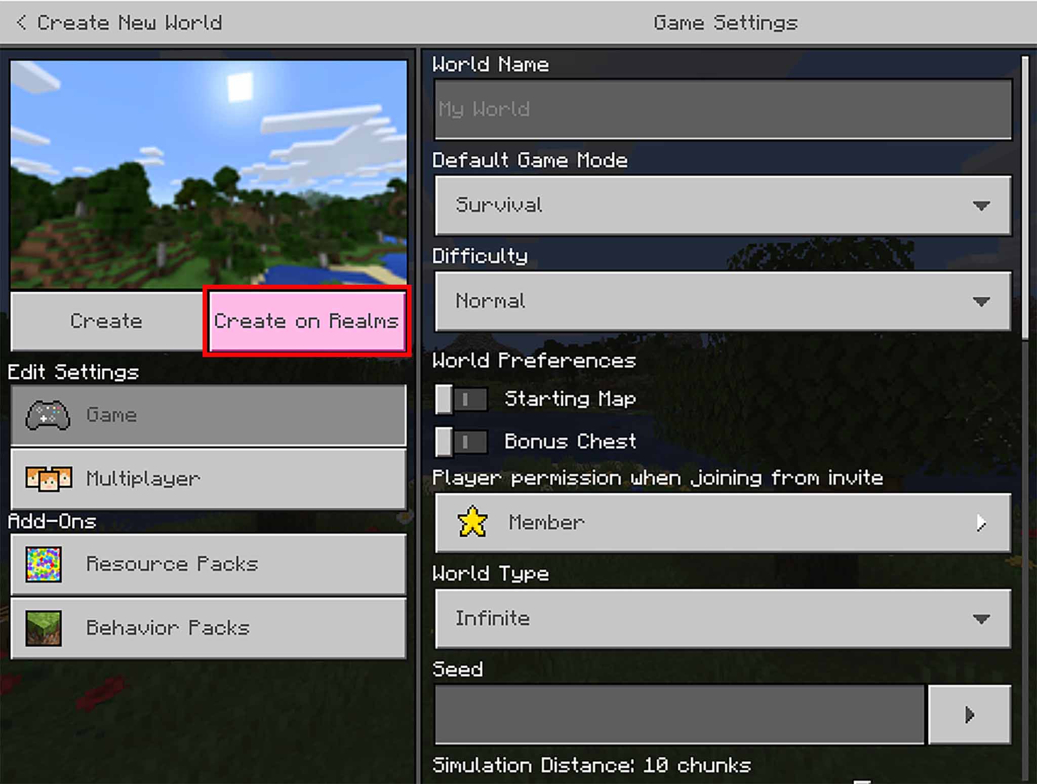 How To Set Up And Manage A Realm In Minecraft Bedrock Edition