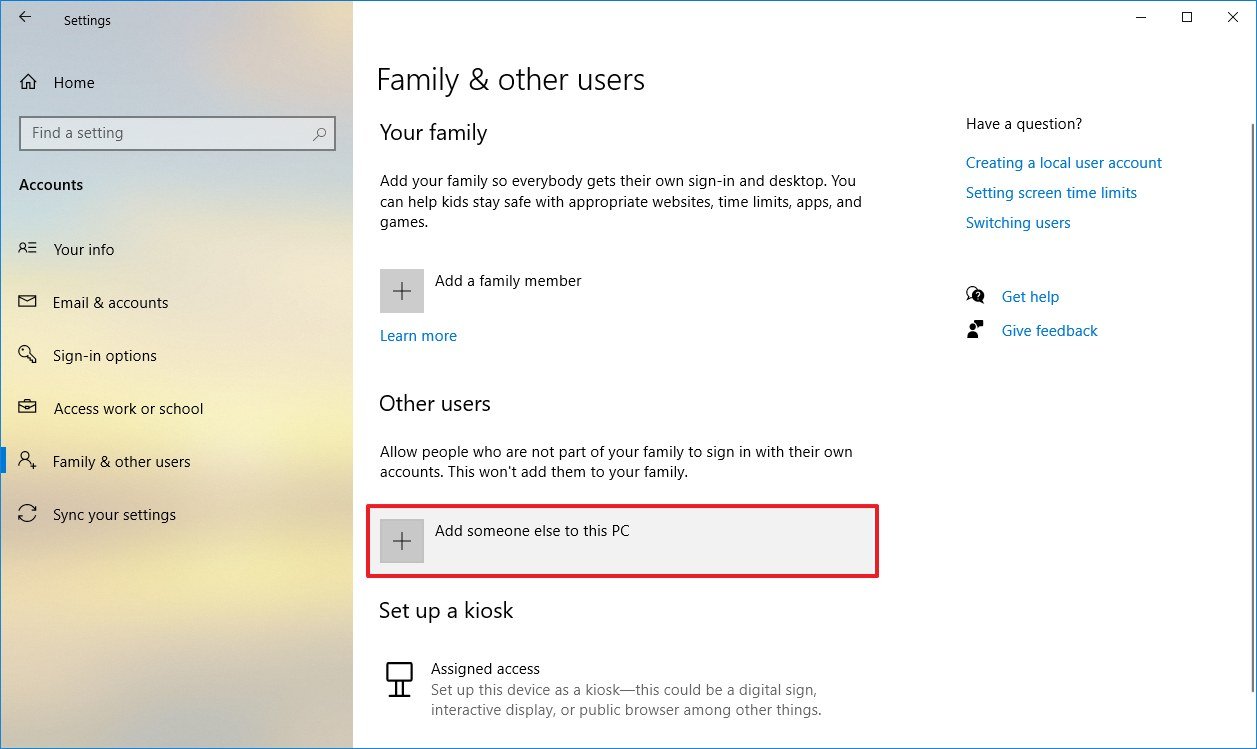 How To Manage User Account Settings On Windows 10 Windows Central