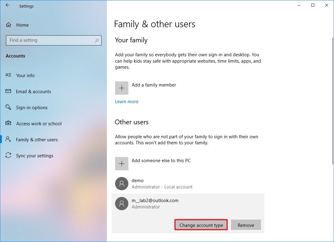 How To Change A Windows 10 User Account Type And Why You Might Want To Windows Central
