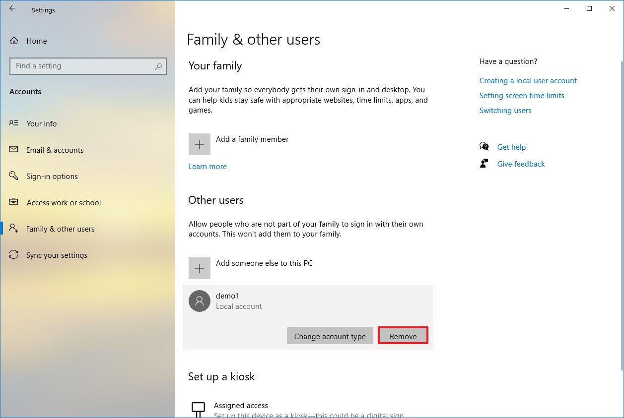How To Manage User Account Settings On Windows 10 Windows Central