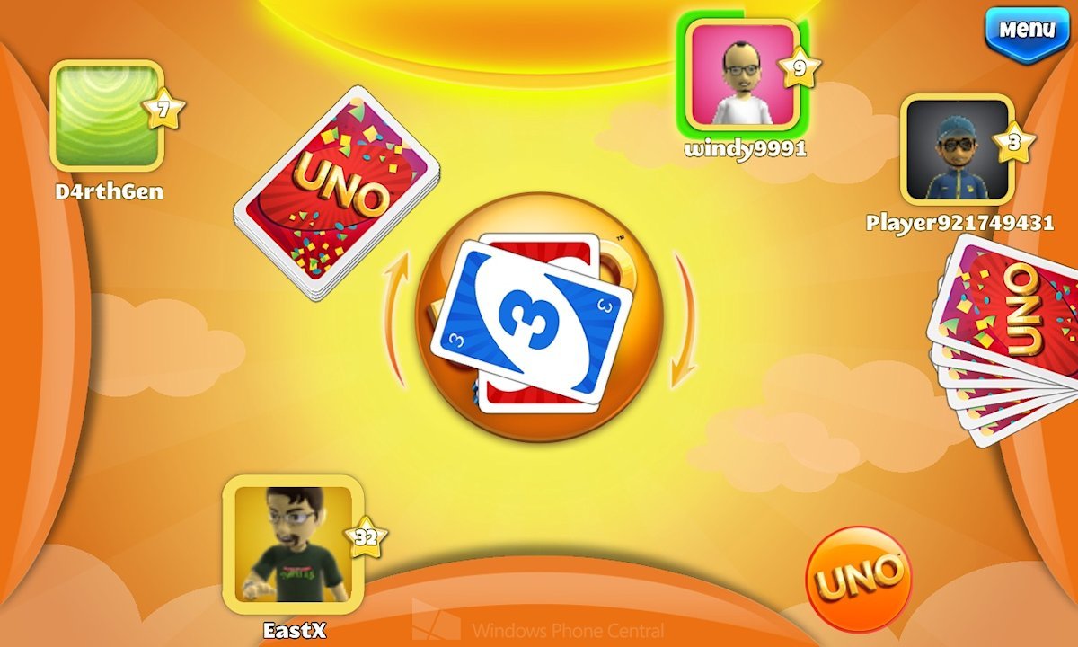 Uno Friends Review The First Online Multiplayer Card Game On Xbox Windows Phone 8 Windows Central